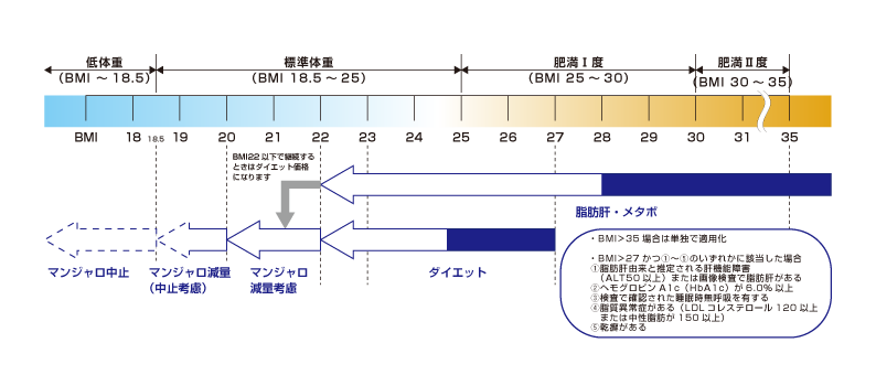 減量・中止基準